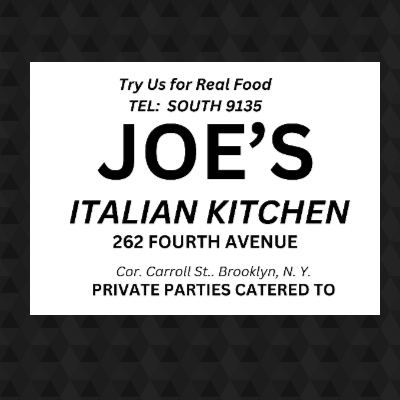 JOE’S ITALIAN KITCHEN