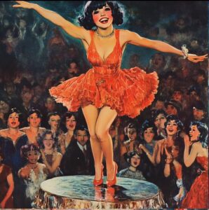 AI Girl dancing on table 1