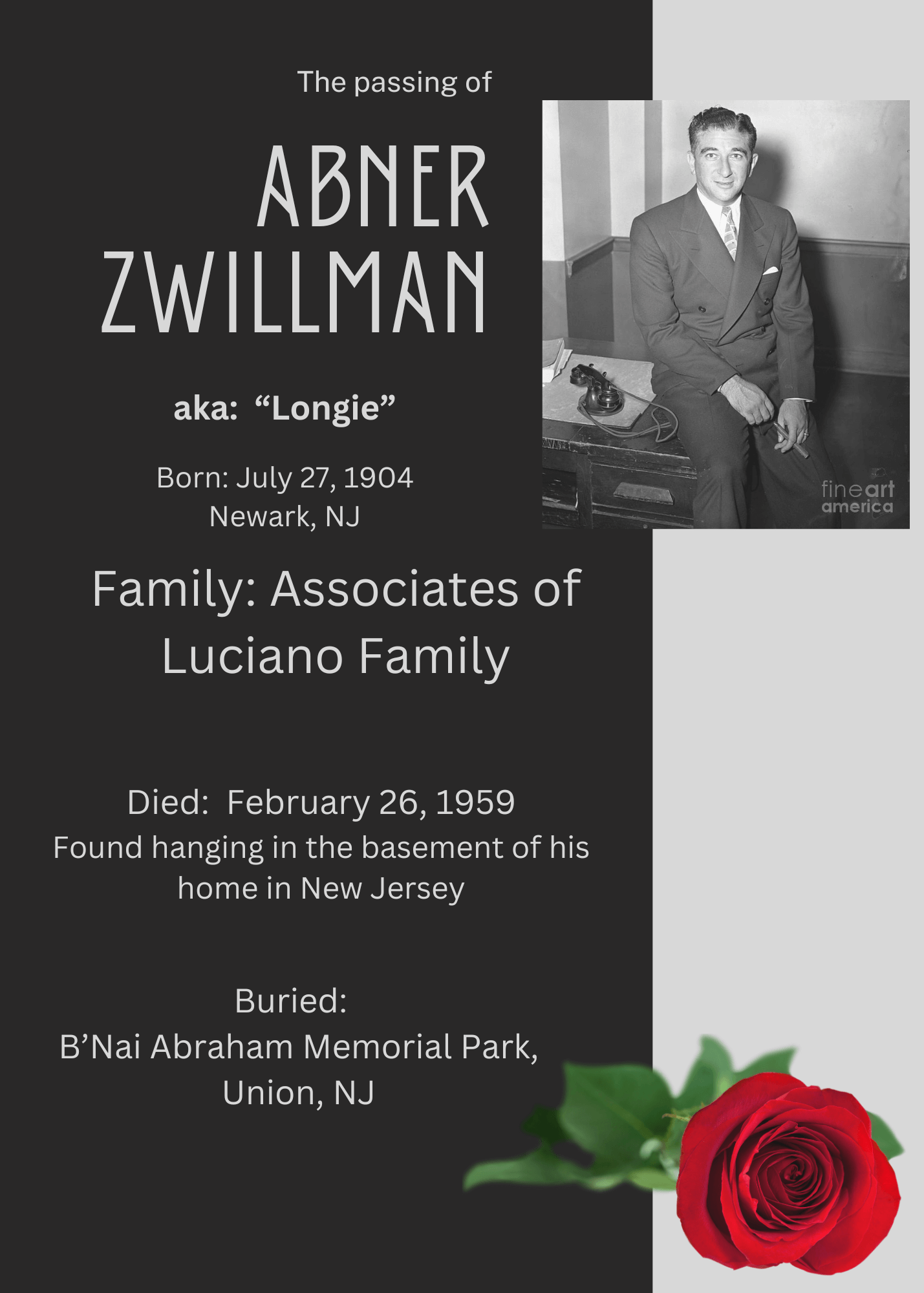 Abner “Longie” Zwillman: The Phantom Boss of New Jersey